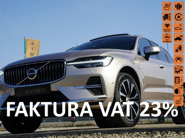 Volvo XC60 II RECHARGE panorama 4x4 kamery 360 acc blis head up skora hak MAX OPCJ-1