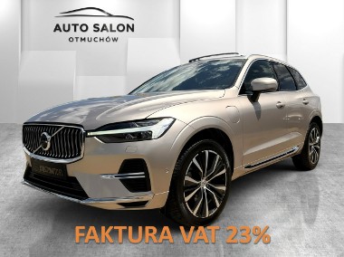 Volvo XC60 II RECHARGE panorama 4x4 kamery 360 acc blis head up skora hak MAX OPCJ-1