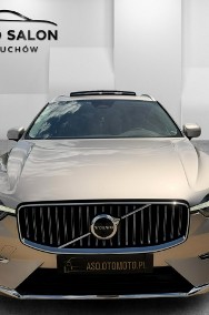 Volvo XC60 II RECHARGE panorama 4x4 kamery 360 acc blis head up skora hak MAX OPCJ-2
