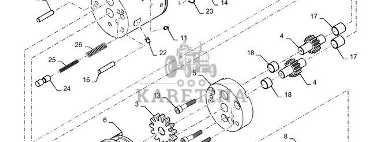 New Holland T6090 T6070 Regen pompa hydraul 87543729R-1