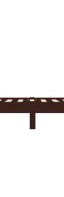 vidaXL Rama łóżka, ciemnobrązowa, lite drewno sosnowe, 160 x 200 cm 283176-4