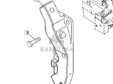 John Deere 7830 Podpora Prawa Lewa R184430 R184431-2