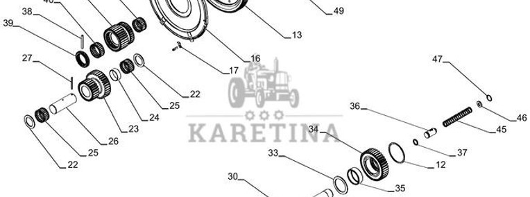 New Holland T6090 T6070 Hub assy. 277389A2-1
