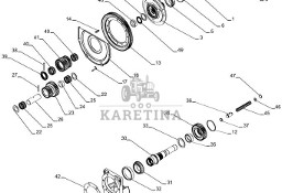 New Holland T6090 T6070 Hub assy. 277389A2