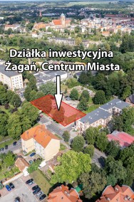 Działka inwestycyjna w centrum Żagania-2