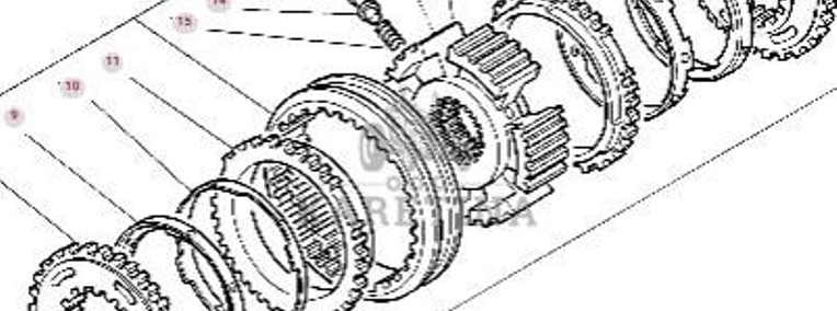 Massey Ferguson 7718S 7718 S 1804A DYNA 6 Synchronizator Skrzyni Biegów CZĘŚCI 3799206M94-1