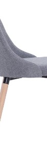 vidaXL Krzesła do jadalni, 2 szt., jasnoszare, tapicerowane tkaniną283625-4