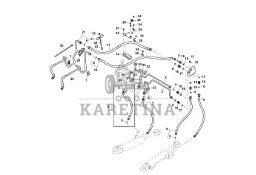 John Deere 9470RX - Przewód hydrauliczny RE586383 (Kierowanie)