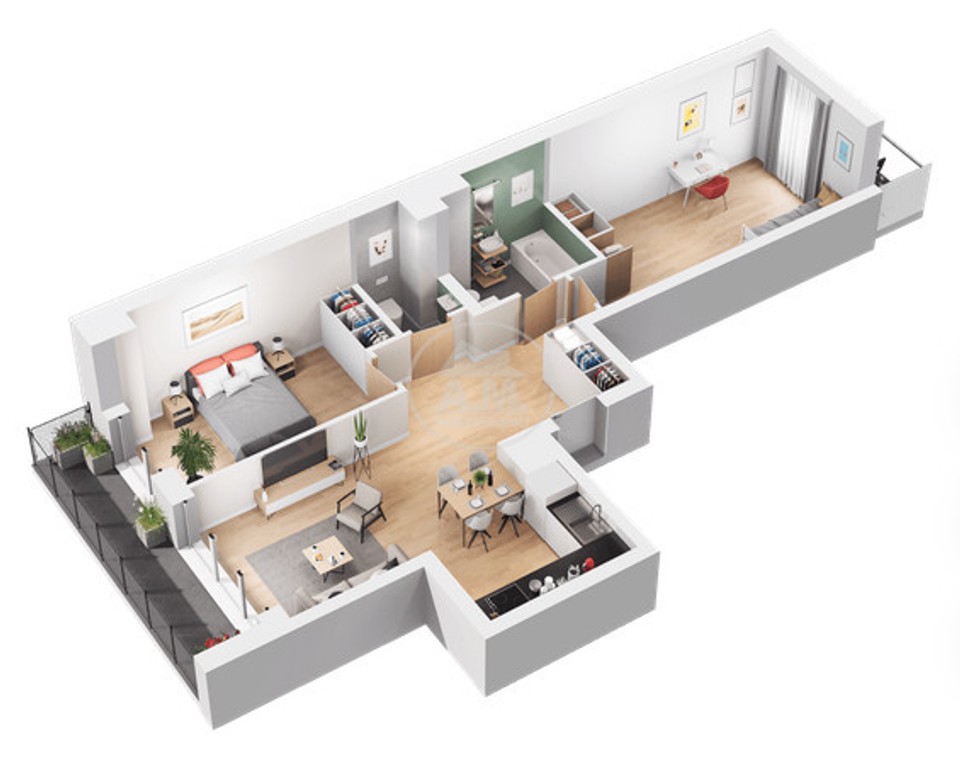 Mieszkanie na sprzedaż, 3 pokoje, 61 m², Wrocław