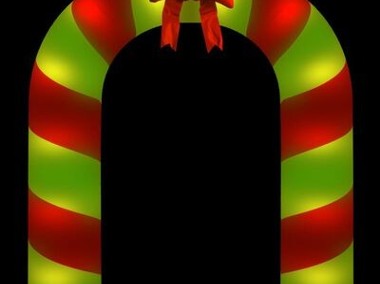 vidaXL Nadmuchiwany łuk świąteczny z LED, 270 cm-1
