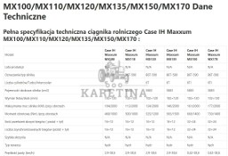 Case IH Maxxum MX 135 - Zwolnica - Zwrotnica - Półoś - Skrzynia - Silnik - Siłowniki