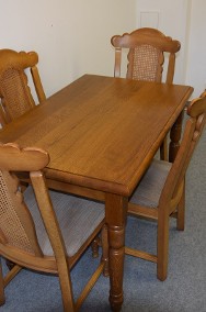 stół dębowy rozkładany i 4 krzesła-2