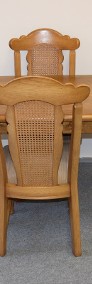 stół dębowy rozkładany i 4 krzesła-4
