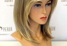 Peruka długa z włosów syntetycznych w kolorze blond z odrostem Jędrzejów