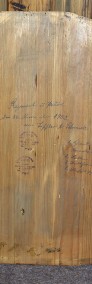 Komoda z lustrem Ludwik Filip antyk stara toaletka jesion-4