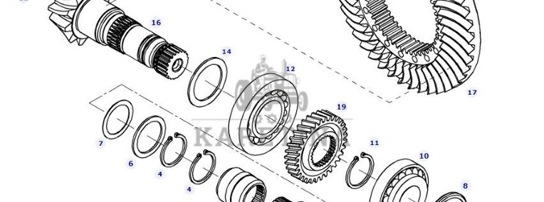 Fendt 414 Vario - wałek WOM H404150220010-1