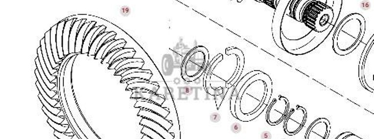 Fendt 924 927 930 933 936 Vario Valtra Wałek Atakujący Z Kołem z12x43 945100410020 945100410010-1
