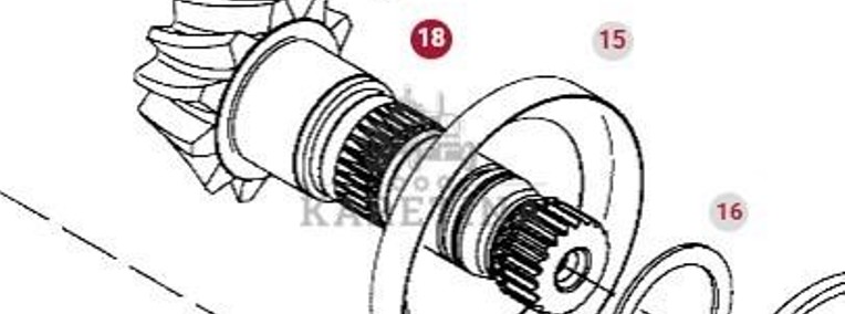 Valtra S274 S294 S324 S394 Fendt S927 S930 S939 Wałek Zębaty Mechanizmu Różnicowego 945100410010-1