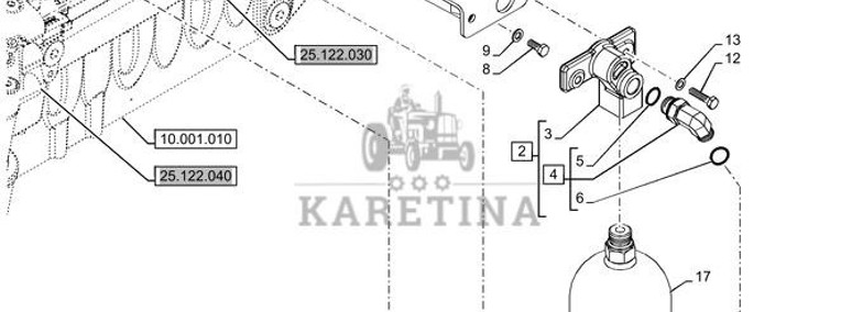New Holland T6070 Kolektor 87545808-1