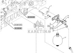 New Holland T6070 Kolektor 87545808