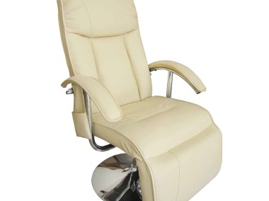 vidaXL Fotel masujący, biały, sztuczna skóra240065-1