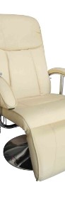 vidaXL Fotel masujący, biały, sztuczna skóra240065-3