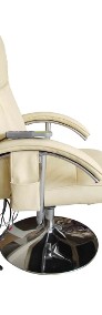vidaXL Fotel masujący, biały, sztuczna skóra240065-4