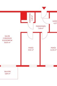 Mieszkanie, sprzedaż, 64.08, Gdańsk, Łostowice-2