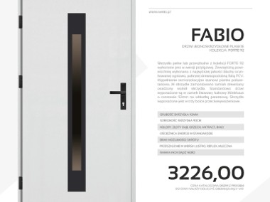 Drzwi zewnętrzne stalowe SETTO model FABIO 92-1