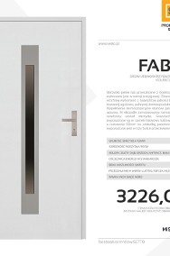 Drzwi zewnętrzne stalowe SETTO model FABIO 92-2