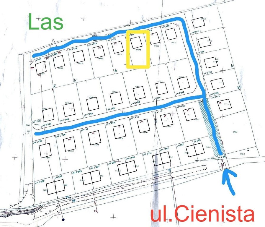Lusówko działka 820 m² ul.Cienista - Widok 4