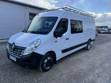 Renault Master L4H2 MAXI Brygadówka 7-Osób Klima Hak 3.5T Bliżniak Navi 3D RWD-1