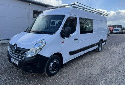 Renault Master L4H2 MAXI Brygadówka 7-Osób Klima Hak 3.5T Bliżniak Navi 3D RWD