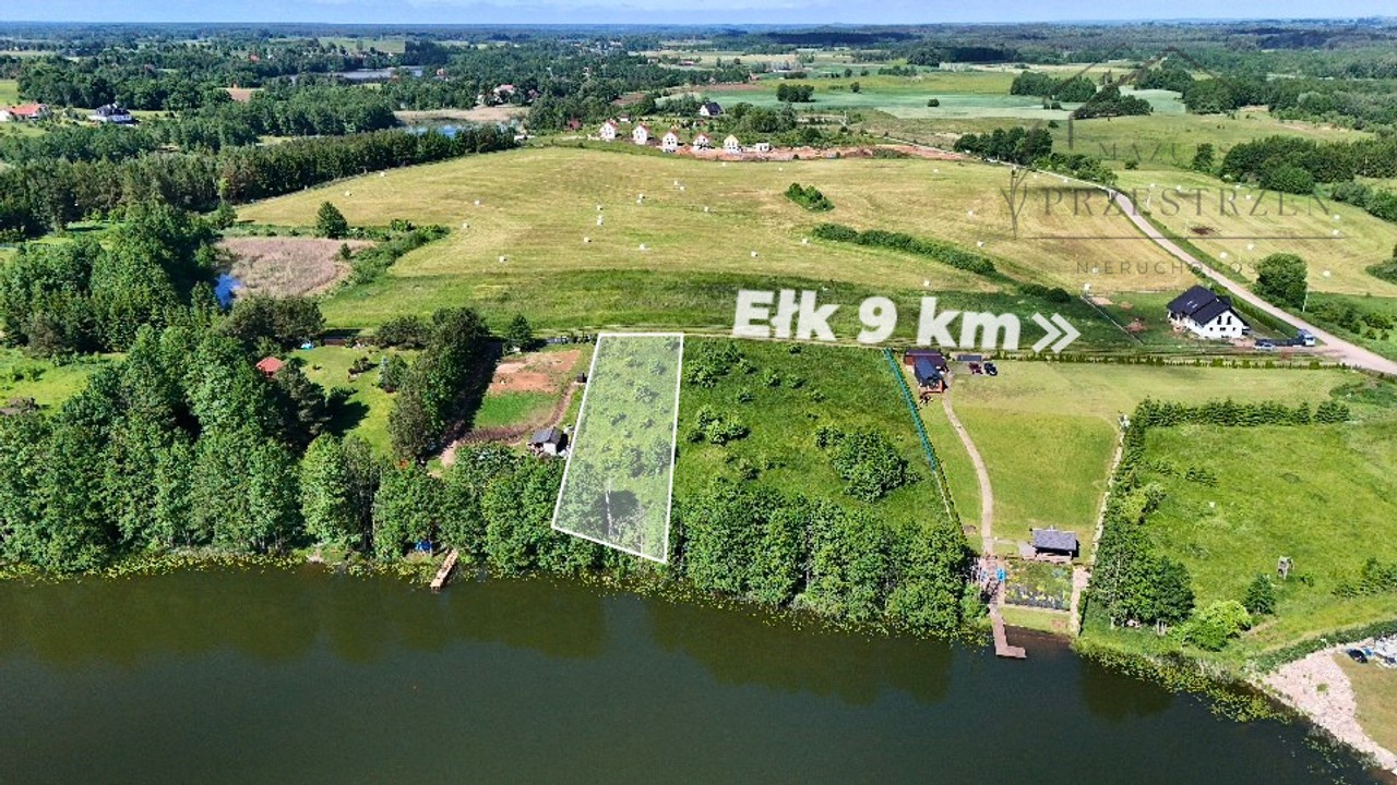 Działka z dostępem do jeziora, Bienie 1399m²Mazury - Widok 4