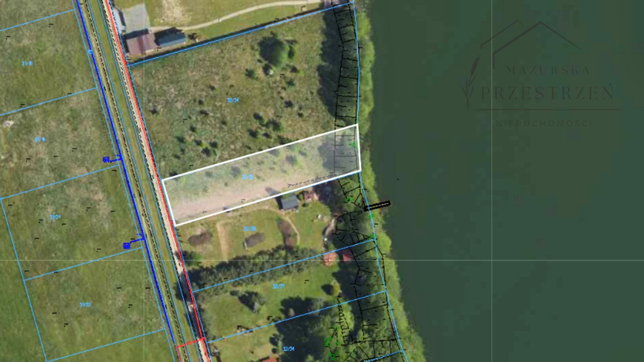 Działka z dostępem do jeziora, Bienie 1399m²Mazury - Widok 5