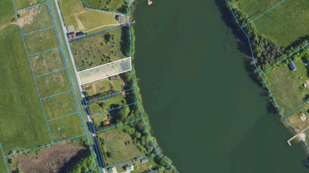 Działka z dostępem do jeziora, Bienie 1399m²Mazury - Więcej