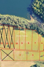 MAZURY - Działki z  linią brzegową jeziora - Gąski-2