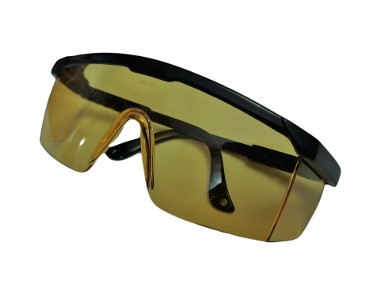 Okulary BHP anty odpryskowe Żółte -1