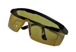 Okulary BHP anty odpryskowe Żółte 
