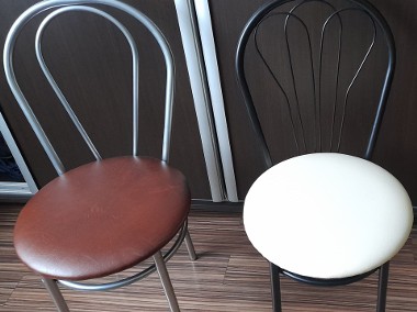 Krzesla WENUS i TULIPAN czarne i srebrne-1
