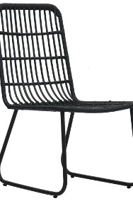 vidaXL Krzesła ogrodowe, 2 szt., polirattan, czarne48584-2