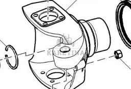 John Deere 7830 Jarzmo Przegub Zwrotnica Przekładnia Prawa R155627