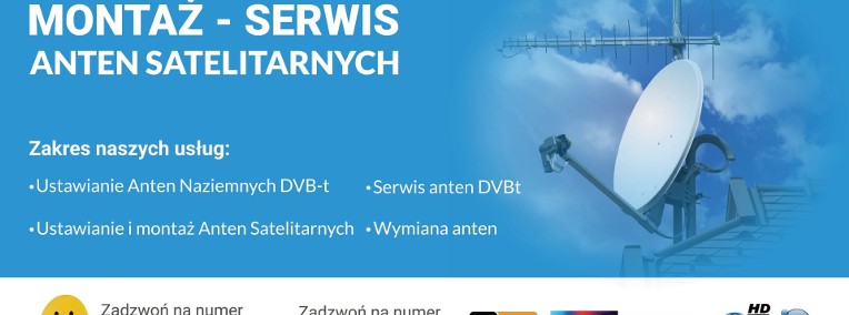 Ustawienie Serwis Naprawa Montaż Anteny Satelitarnej TV Naziemnej DVB-t Polichno-1