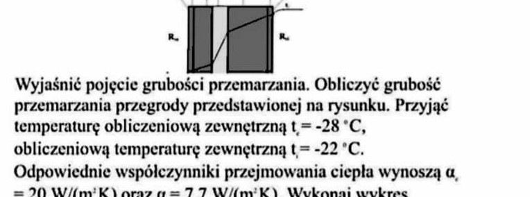 "Obliczyć grubość przemarzania przegrody płaskiej" - Zestaw 1 rozwiązania -1