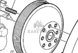 John Deere 6230 6630 Koło Pasowe Wentylatora R128660