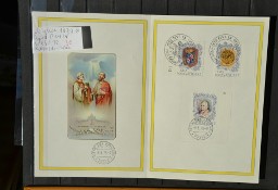 Watykan Sc 630-632 Papież Pius IX Karnet -Folder FDC