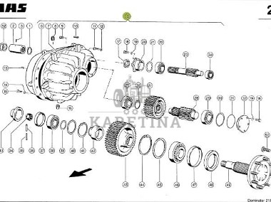 Claas Mega 208 218 Dominator 106 114 Zwolnica Kompletna Prawa 0006434162 00 0643 416 2-1