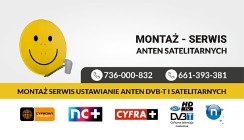 Montaż Ustawienie Anteny Satelitarnej Polsat, NC+ na ścianie, elewacji Kielce