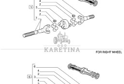 New Holland T6010 Półoś 87328244