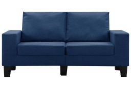 vidaXL 2-osobowa sofa, niebieska, tapicerowana tkaniną287114
